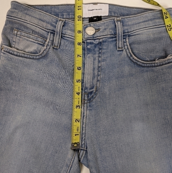 Current Elliott High Rise Light Wash Stiletto Skinny Jeans - Picture 8 of 9